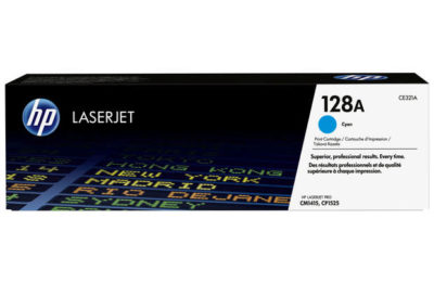 HP 128A Cyan Original LaserJet Toner Cartridge (CE321A)